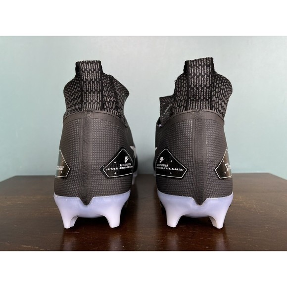 Nike Alpha Menace Elite 3 Black/White Football Cleats Men's Size 12 CT6648-001 - Picture 7 of 9